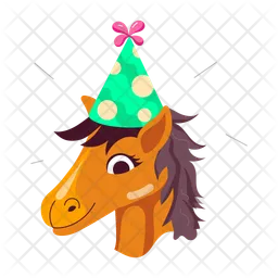 Geburtstag Pferd  Symbol