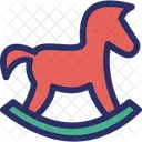 Pferd Spielen Schaukeln Symbol