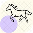 Pferd im Galopp  Symbol