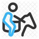 Pferde-Reiten  Symbol