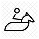Pferde-Reiten  Symbol