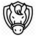 Pferde Reiten Symbol