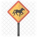Pferd Kreuzung Obligatorisch Symbol