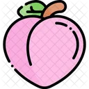 Pfirsich Obst Gesunde Ernahrung Icon