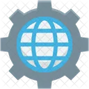 Zahnrad Zahnrad Global Symbol