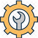 Zahnrad Option Reparaturwerkzeuge Symbol