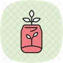 Pflanze Im Glasgefass Symbol
