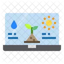 Laptop Pflanzen Wasser Symbol