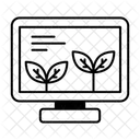 Uberwachung Des Pflanzenwachstums Symbol