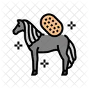 Pflege Pferd Zucht Symbol