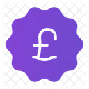 Pfund Etikett Pfund Etikett Symbol