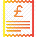 Pfund Quittung Symbol