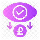 Pfund Sterling Kosten Hakchen Symbol