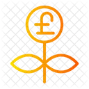 Pfundwachstum Geldanlage Pfundinvestition Symbol