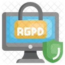 Seguridad de datos pgpd  Icono