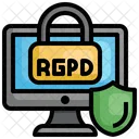 Seguridad de datos pgpd  Icono