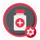 Pharmaceutical Industry Production Pharmaceutical Factory Icon