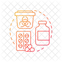 Pharmaceutical waste  Icon