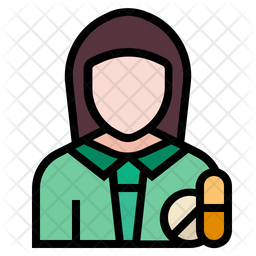 Pharmacist Icon - Download in Colored Outline Style