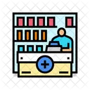 Pharmacy Counter Pharmacist Icon