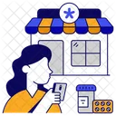 Pharmacy Medicine Store Medical Shop Icon