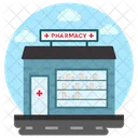 Pharmacy Medical Store Commercial Building Icon