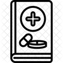 약국 책 라인 아이콘 아이콘
