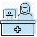 Pharmacy Counter Color Shadow Thinline Icon Icon