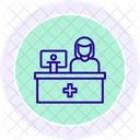 Pharmacy Counter Color Circle Icon Icon