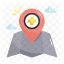 Clinic Location Illustration Icon