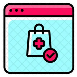 Pharmacy Shopping  Icon