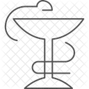 약국 간판 얇은선 아이콘 아이콘