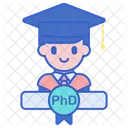 Phd Peofessor Education Icon