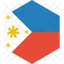 Philippinen Flagge Welt Symbol