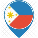 Philippinen Flagge Welt Symbol