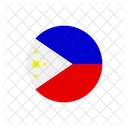 Philippinen Landesflagge Flagge Symbol