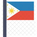 Philippinen Flagge Symbol