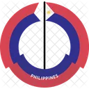 Philippinen Land Flagge Symbol