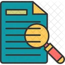 Philology Paper Magnifying Icon