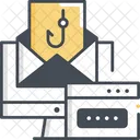 Phishing Data Hacking Data Catch Icon