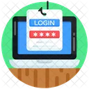 Spoofing Attack Password Hacking Spyware Icon