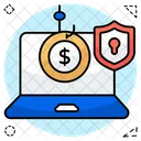 Dinheiro De Phishing Dolar De Phishing Moeda De Phishing Icon