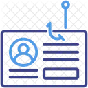 Phishing Data Identity Icon
