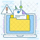 Data Theft Cyber Crime Identity Theft Icon