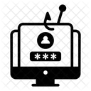 Spoofing Attack Password Hacking Password Cracking Icon