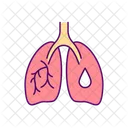 Phlegm buildup in lungs  アイコン