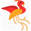 Phoenix Mythical Bird Symbol Of Renewal Icon