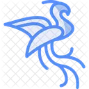 Phoenix Mythical Bird Symbol Of Renewal Icon