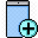 Phone Plus Pixelartadd Icon