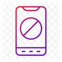 전화 중지 금지 아이콘